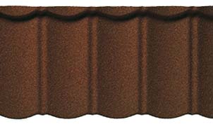 Композитная черепица рядовая Decra Classic терракота