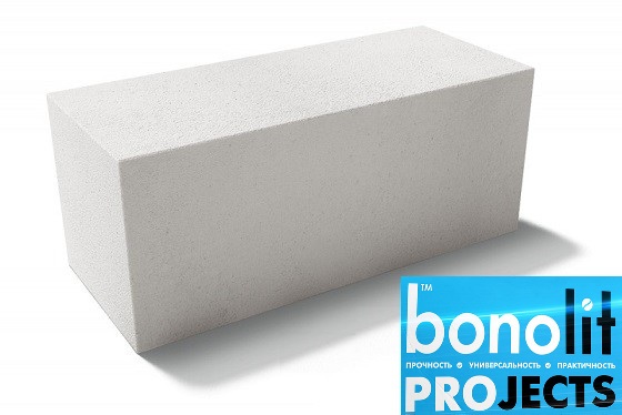Газобетонный блок Bonolit Projects Дмитров (AeroStone) D400 B2,5 F100 600х200х300