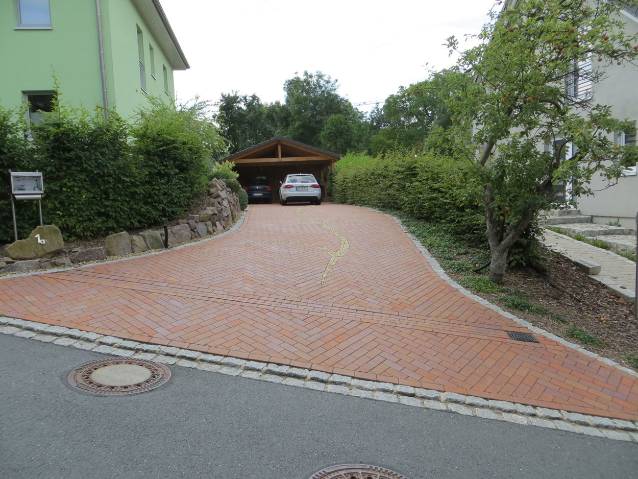 Тротуарная клинкерная брусчатка Vandersanden Meran красно-серая, 200*100*52 мм